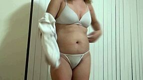 Hubby watches me strip for cock pounding cuckold compilation