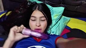 pussy throbs for huge cock at last
