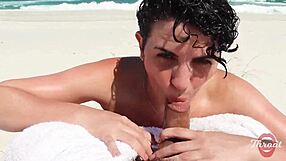 i loved her deepthroat on the beach with all those watchers around