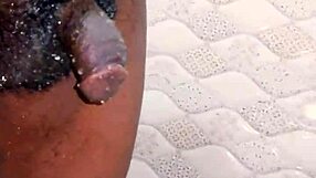 Small Hairy Black Cock Pissing Outdoor And Indoor