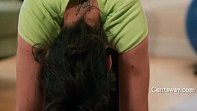 our yoga slut's every hole stuffed in flexible classroom lesbian orgy