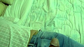 StepMom Pulls Up Jeans For Stepson's Repeated Ass Cumshots And Handjobs