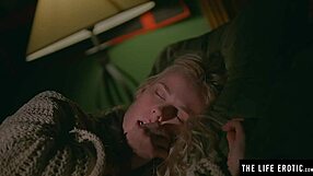 blonde teen soaks socks fingering tight wet clit to sweaty orgasm close up!