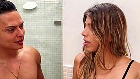 imagine my two friends sharing a massive cock with molly smith in wild interracial threesome bent over cowgirl