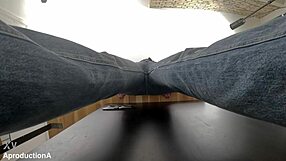 alice maze soaks her jeans wet in sporty fun