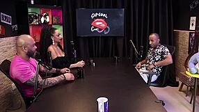 negra safada sucks black cock measures it after no anal talk sheer red lingerie
