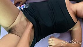Hot Filipina babe spreads on desk as monster cock fucks her tight Asian pussy hard