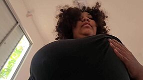 Stepmom's Massive Tits Tempt Babysitter's Room Visit Turns Into Wild Cowgirl Ride!