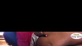 Horny Dude Fucks Big Ebony Ass Over Food!