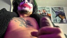 coringa cosplay handjob huge cock kkkkk look at this mano