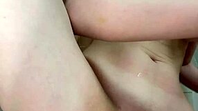 gorgeous girlfriend sucks big cock then fists her own ass close up