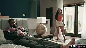 black teen stepdaughter eases cripple bbc stepdad's pain