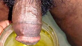 Small Hairy Black Cock Pissing Outdoor And Indoor