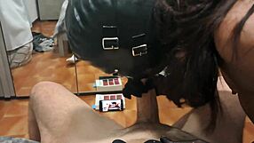 Upside-Down POV Milf Gags on Monster Cock, Swallows Every Drop