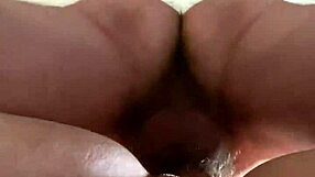 Housewife in Fishnets and Gloves Takes Cum Covered Doggystyle Pounding