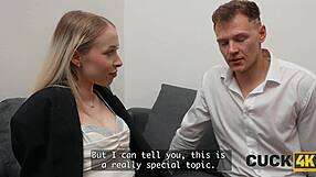 She nails the main slut cheater role in casting with cuckold watching her hardcore fuck!