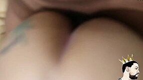 bar backroom newbie morena tatuada bends for raw doggystyle pounding