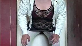 shy bisexual sissy crossdresser begs to swallow your hot load