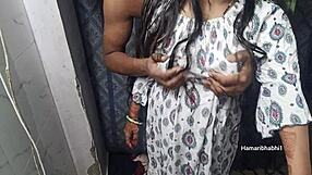 indian desi aunty getting sexy with her lover in hot action