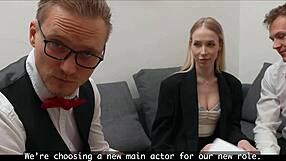 She nails the main slut cheater role in casting with cuckold watching her hardcore fuck!