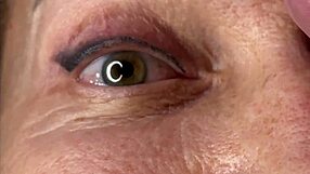 Mature Cougar Takes Face Fucking, Huge Cum Load Covers Her Eyes and Face!