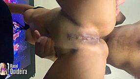 curvy latina teen's wet shaved pussy pounded hard in homemade gym workout