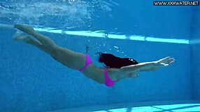 jessica lincoln's pink bikini pool tease leaves me aching for more