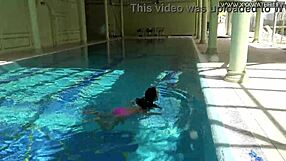 jessica lincoln's pink bikini pool tease leaves me aching for more