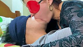 Colombian Stepsis Delivers Deep Wet French Kiss to Stepsis in Taboo Tease
