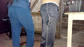 stepsis sends my bf her homemade porn then i fuck him standing up