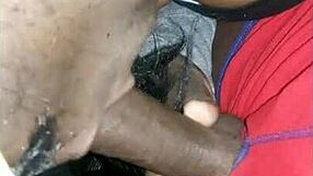 Deepthroat sloppy blowjob from ebony babe leaves cum dripping everywhere in black passion