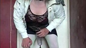 shy bisexual sissy crossdresser begs to swallow your hot load