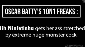 cute brazilian mih ninfetinha worships monster cock fucks huge dick anal gaping pussy 1on1