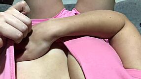 pov chica fingers lubricated pussy with multiorgasmic gel to climax