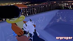 vrchat panda girl sucks and rides erpleasure beizel's horny cock