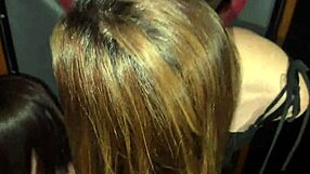 i took my cute friend to swing for wild creampie threesome fun
