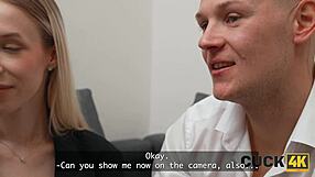She nails the main slut cheater role in casting with cuckold watching her hardcore fuck!