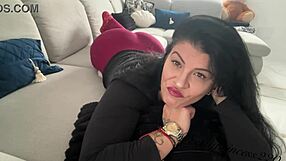 Latina milf strains ass with farting faces and effort