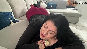 Latina milf strains ass with farting faces and effort
