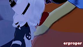vrchat panda girl sucks and rides erpleasure beizel's horny cock