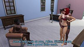 Jamal's Monster Black Cock Pounds Cheating Girlfriend in Double Cuckold Humiliation Missionary with Cumshot