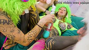 Will Tattooed Lesbians Survive Dildo Orgy Costumes?