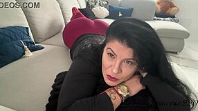 Latina milf strains ass with farting faces and effort