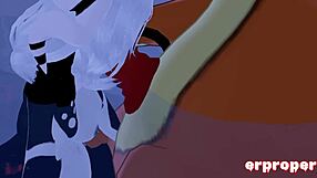 vrchat panda girl sucks and rides erpleasure beizel's horny cock