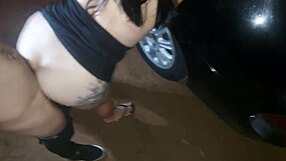 my hotwife craved cock so we hit dogging spot for public pounding