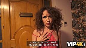 Picture this: sexy mature neighbor sneaks into a guy's bedroom to show off her expert blowjob skills