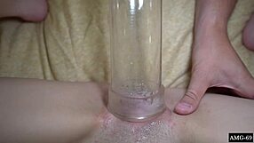 wanna watch teen pump clit and vacuum small tits up close?