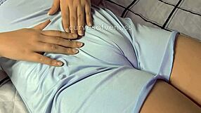 stepsister lets me grope her puffy pussy first time
