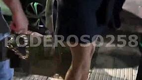 brazilian housewife bent over doggystyle by macho stud in public garden cuckold