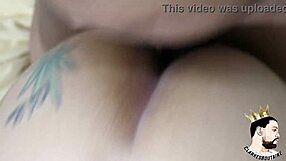bar backroom newbie morena tatuada bends for raw doggystyle pounding